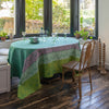 Le Jacquard Francais Cottage Green Coated Tablecloth