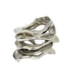 Kim Seybert Flux Silver Napkin Rings (set of 4)