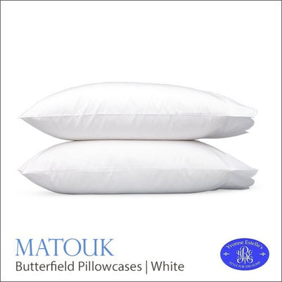 Matouk Butterfield White Pillowcases (pair)