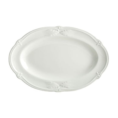 Gien Rocaille White Small Oval Platter