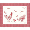Beauville Les Poules Red Placemat