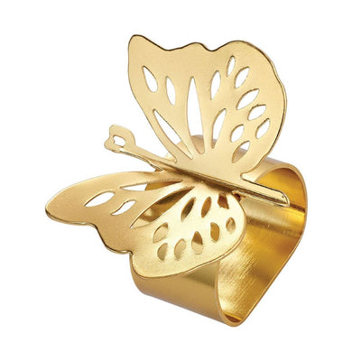 Bodrum Linens Papillon Gold Napkin Ring