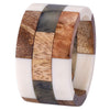 Bodrum Linens Patched Wood Napkin Ring