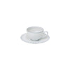 Costa Nova Pearl White Espresso Cup & Saucer