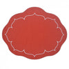 Skyros Designs Linho Red Oval Placemat (set of 4)