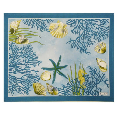 Beauville Coral Blue Placemat