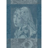 Garnier Thiebaut Femme a la Perle Bleu Tea Towel