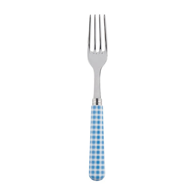 Sabre Paris Gigham Light Blue Dinner Fork