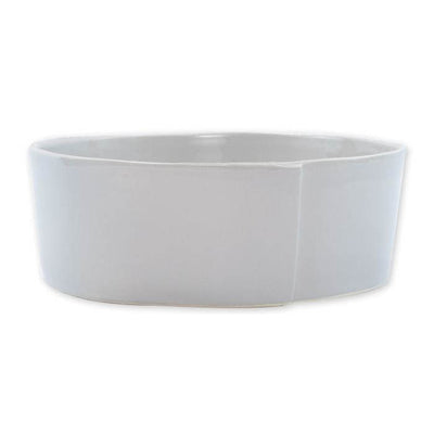 Vietri Lastra Light Gray Large Serving Bowl