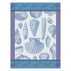 Le Jacquard Francais Coquillage Blue Tea Towel