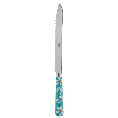 Sabre Paris Marguerite Turquoise Bread Knife