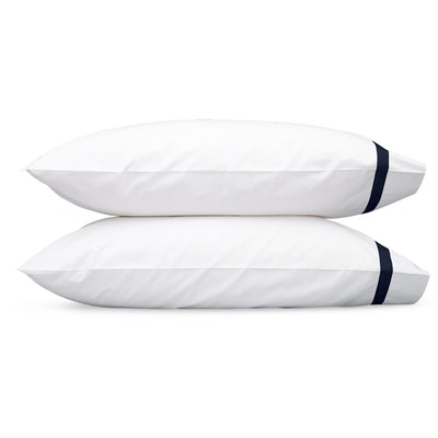 Matouk Lowell Navy Pillowcases