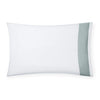 Sferra Casida White/Seagreen Pillowcase