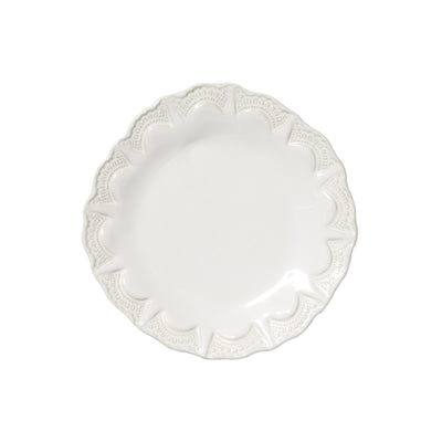 Vietri Incanto Stone White Lace Salad Plate