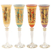 Vietri Regalia Assorted Champagne Glasses