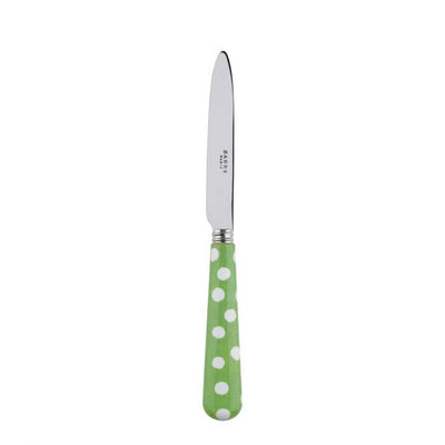 Sabre Paris White Dots Garden Green Dessert Knife