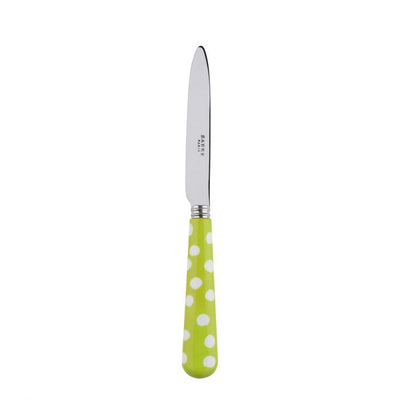 Sabre Paris White Dots Lime Dessert Knife