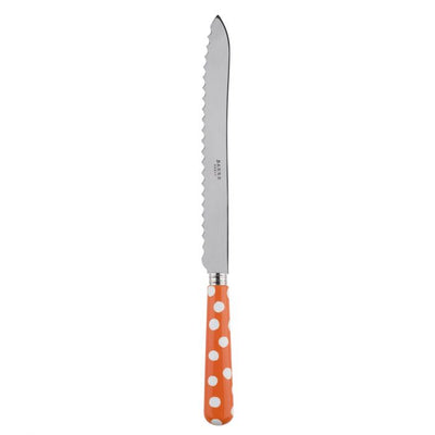 Sabre Paris White Dots Orange Bread Knife