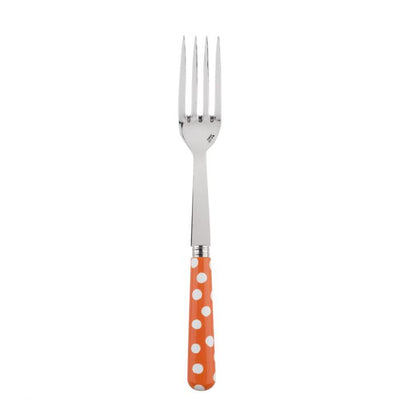 Sabre Paris White Dots Orange Serving Fork