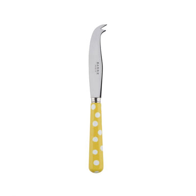 Sabre Paris White Dots Yellow Small Cheese Knife