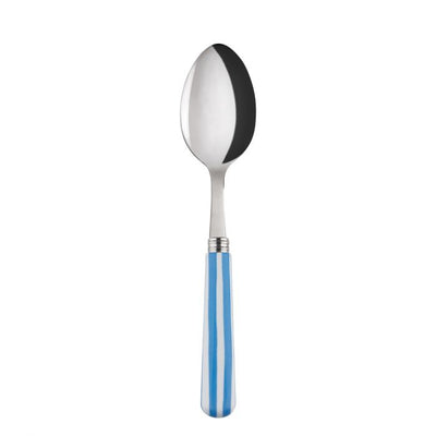 Sabre Paris White Stripe Light Blue Soup Spoon