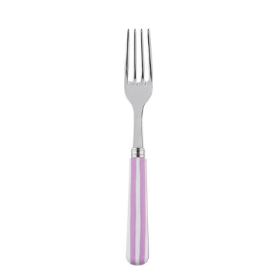 Sabre Paris White Stripe Pink Dinner Fork