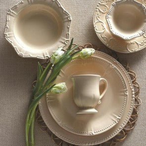 Skyros Designs Isabella Yellow Creme Dinnerware