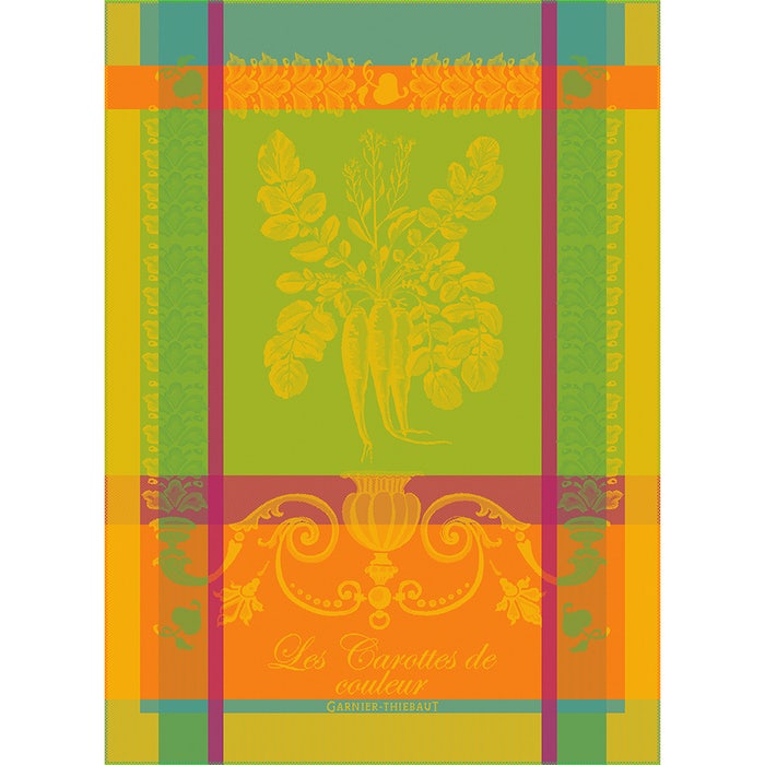 Garnier Thiebaut Carottes de Couleur Zeste Tea Towel
