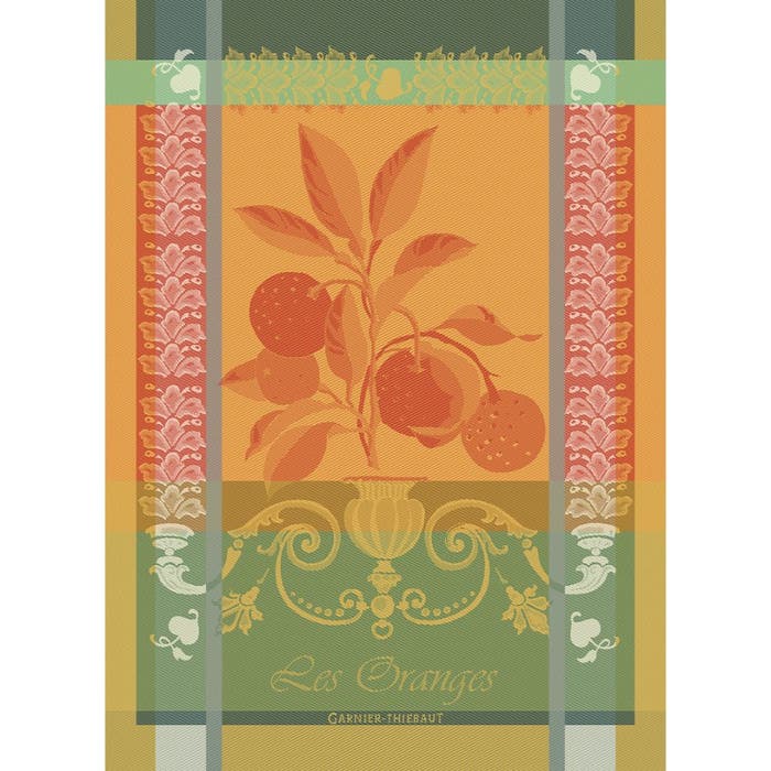 Garnier Thiebaut Les Oranges Mandarine Tea Towel