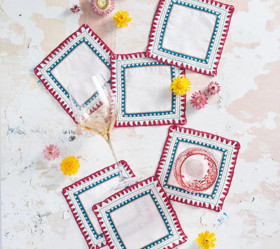 Kim Seybert Frolic Cocktail Napkins