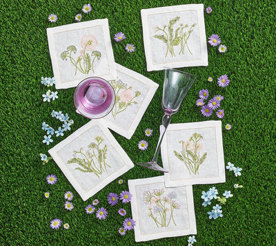Kim Seybert Meadow Cocktail Napkins (set of 6)