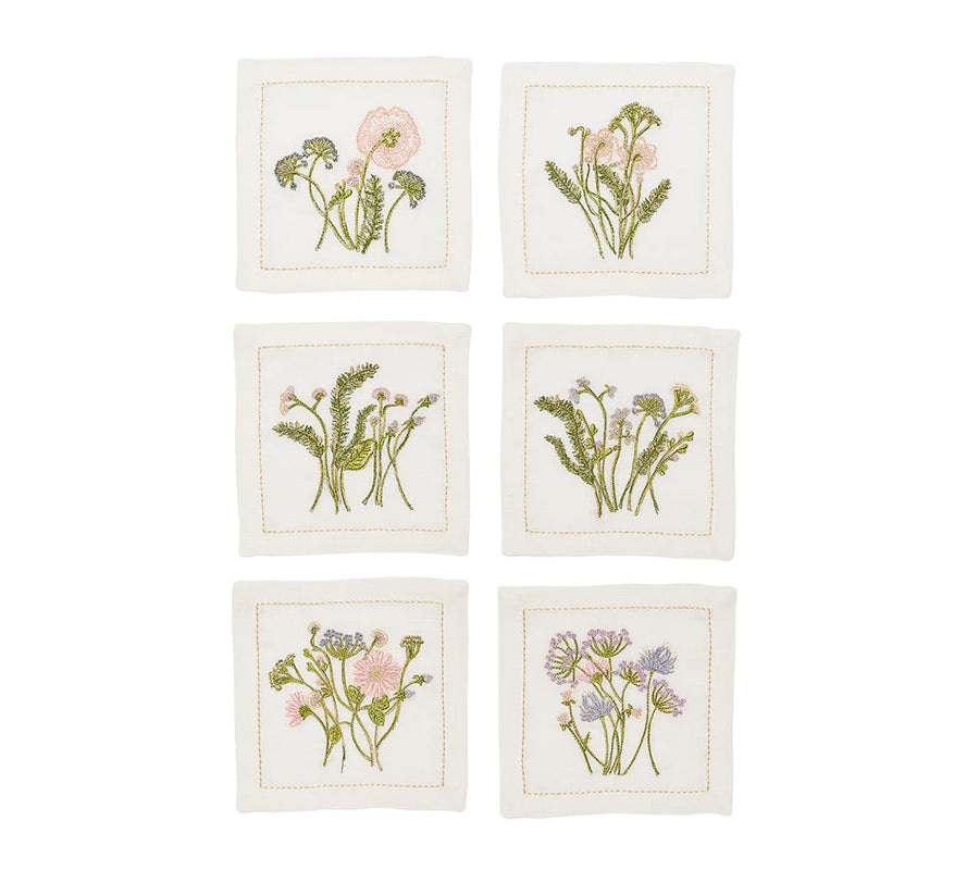 Kim Seybert Meadow Cocktail Napkins (set of 6)