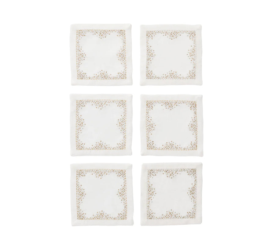 Kim Seybert Pin Dot Cocktail Napkins