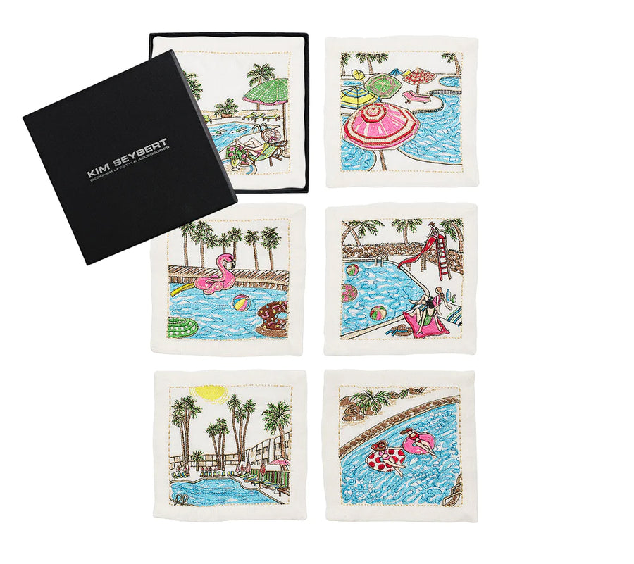 Kim Seybert Pool Day Cocktail Napkins (set of 6)