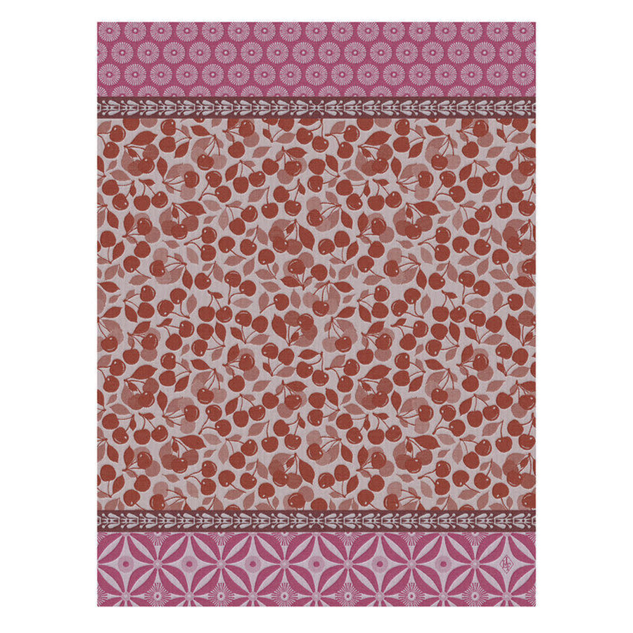Le Jacquard Francais Cerises Red Tea Towel