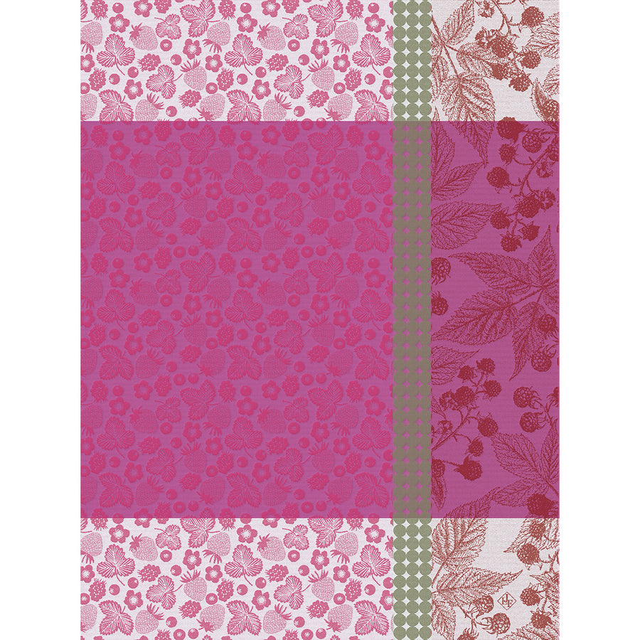 Le Jacquard Francais Cueillette d'ete Pink Tea Towel