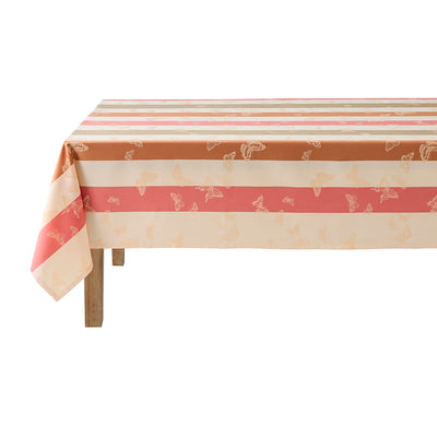 Le Jacquard Francais Bal Des Papillons Pink Tablecloth