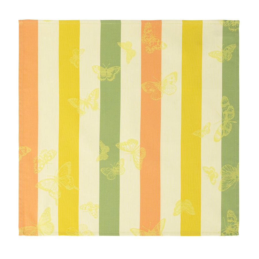 Le Jacquard Francais Bal Des Papillons Yellow Napkin