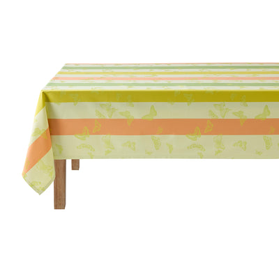 Le Jacquard Francais Bal Des Papillons Yellow Tablecloth
