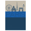 Le Jacquard Francais Paris Lumiere Blue Tea Towel