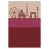 Le Jacquard Francais Paris Lumiere Red Tea Towel