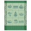 Le Jacquard Francais Patisseries Francaises Green Tea Towel