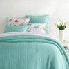 Pine Cone Hill Boyfriend Turquoise Matelasse