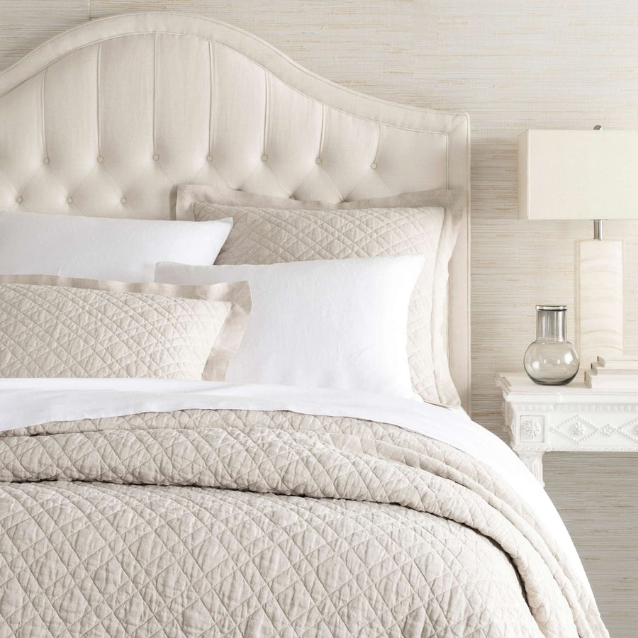 Pine Cone Hill Natural Washed Linen Quilt