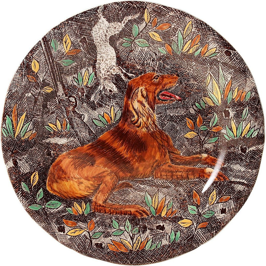 Gien Rambouillet Setter Dessert Plate