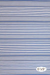 Dash and Albert Rugby Stripe Denim Rug