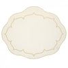 Skyros Designs Linho Ivory with Gold Oval Placemat (set of 4)