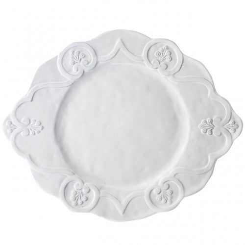 Arte Italica Bella Bianca Scalloped Platter