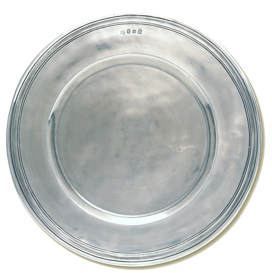 Match Pewter Large Scribed Rim Charger