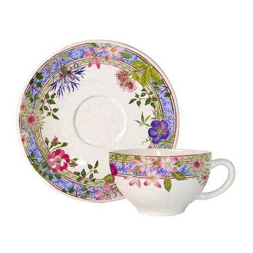 Gien Millefleurs Coffee Cup & Saucer